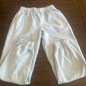 brandy melville light blue rosa sweatpants one size fits all.